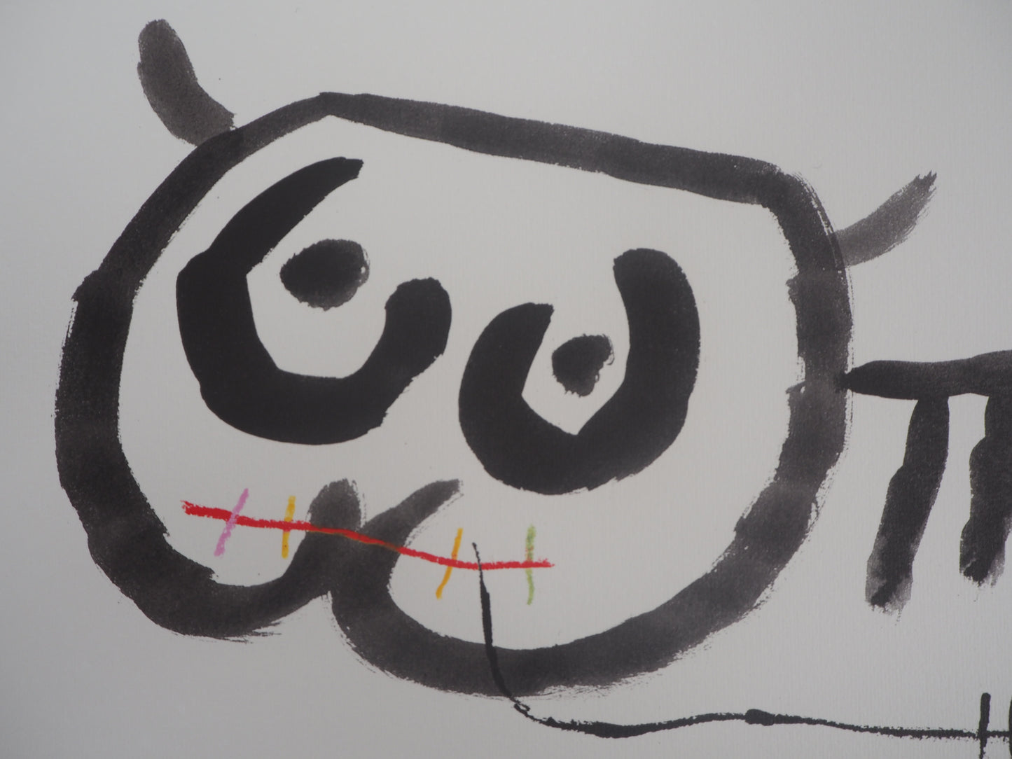 Joan MIRO : Chat et enfant - Lithographie signée