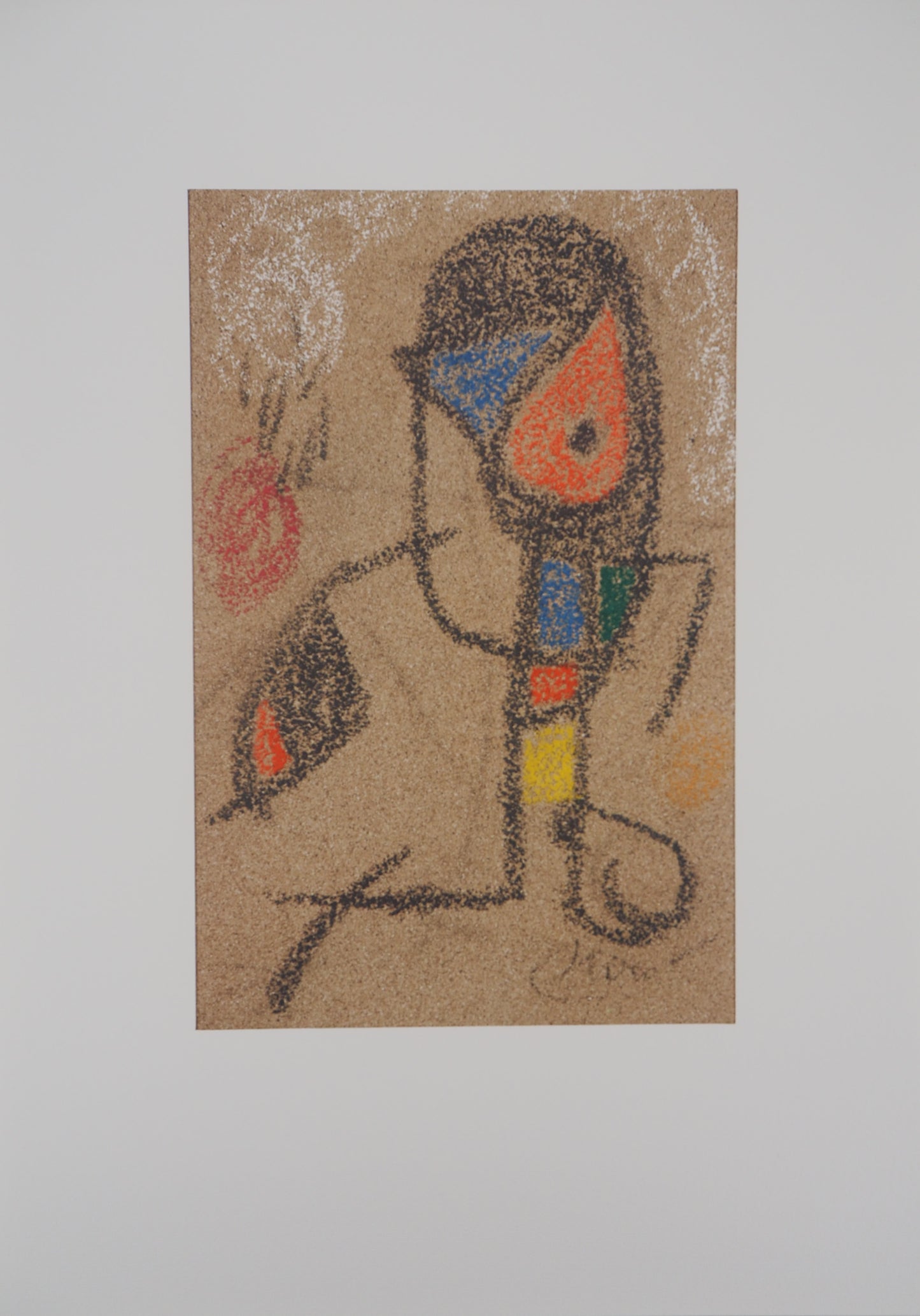 Joan MIRO: Personaje surrealista - Litografía firmada