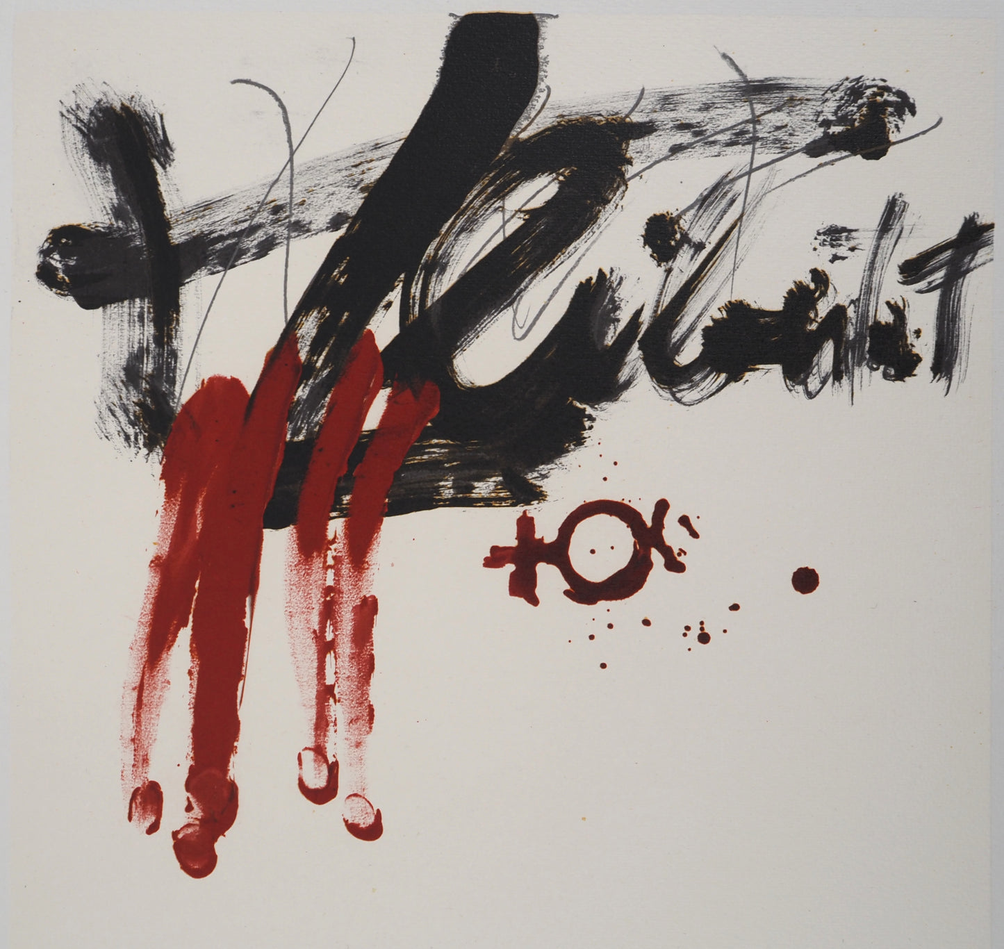Antoni TAPIES : Liberté - Lithographie signée