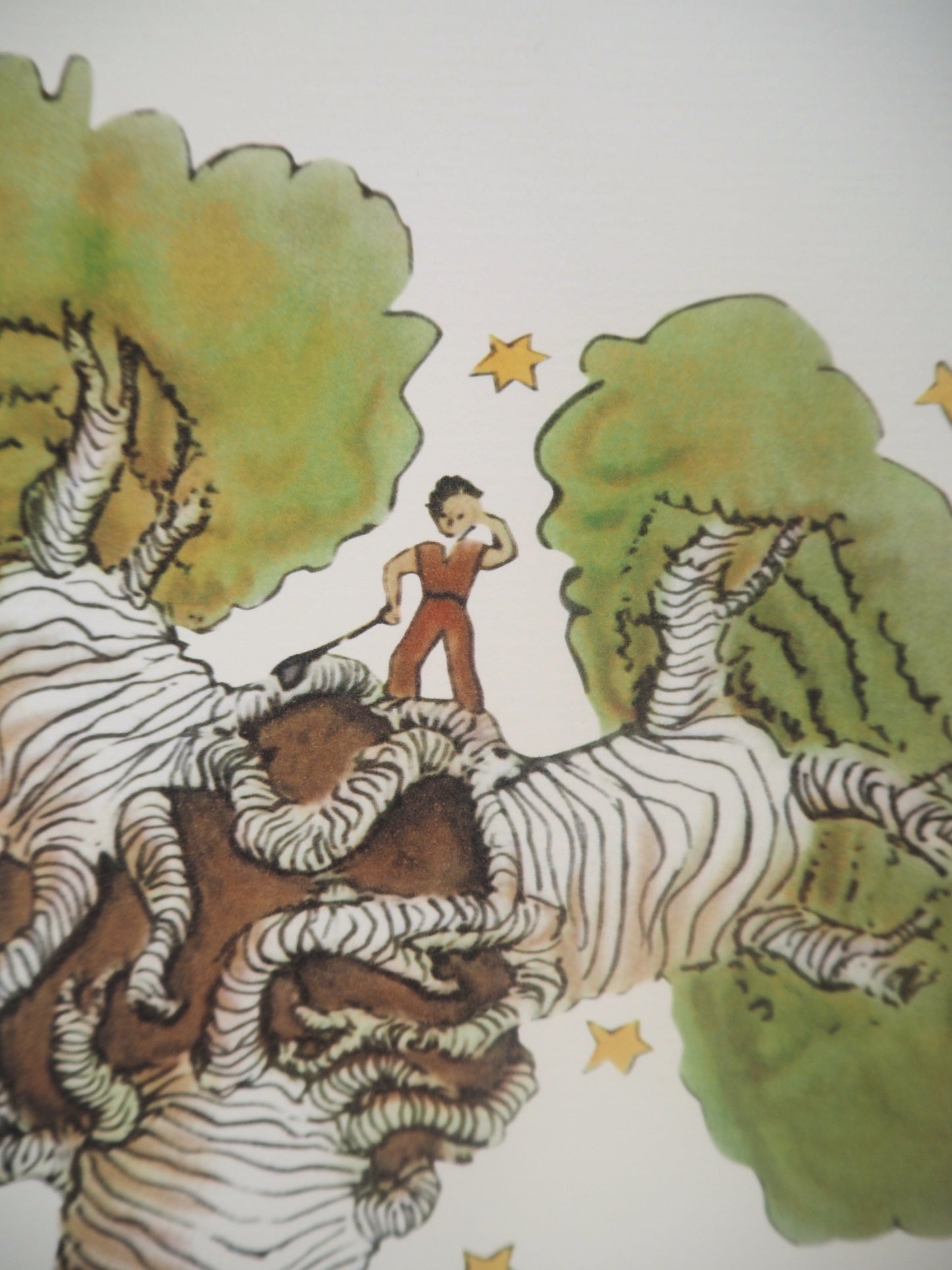 Antoine DE SAINT-EXUPERY: The Little Prince among the Baobabs - Lithograph