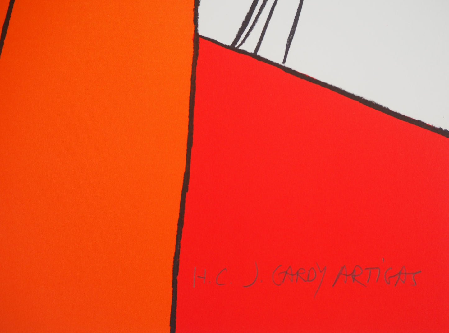 Joan GARDY ARTIGAS : Composition abstraite - Lithographie originale signée