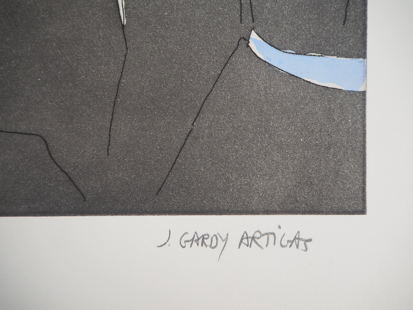 Joan GARDY ARTIGAS : Le peintre aveugle - Gravure originale signée