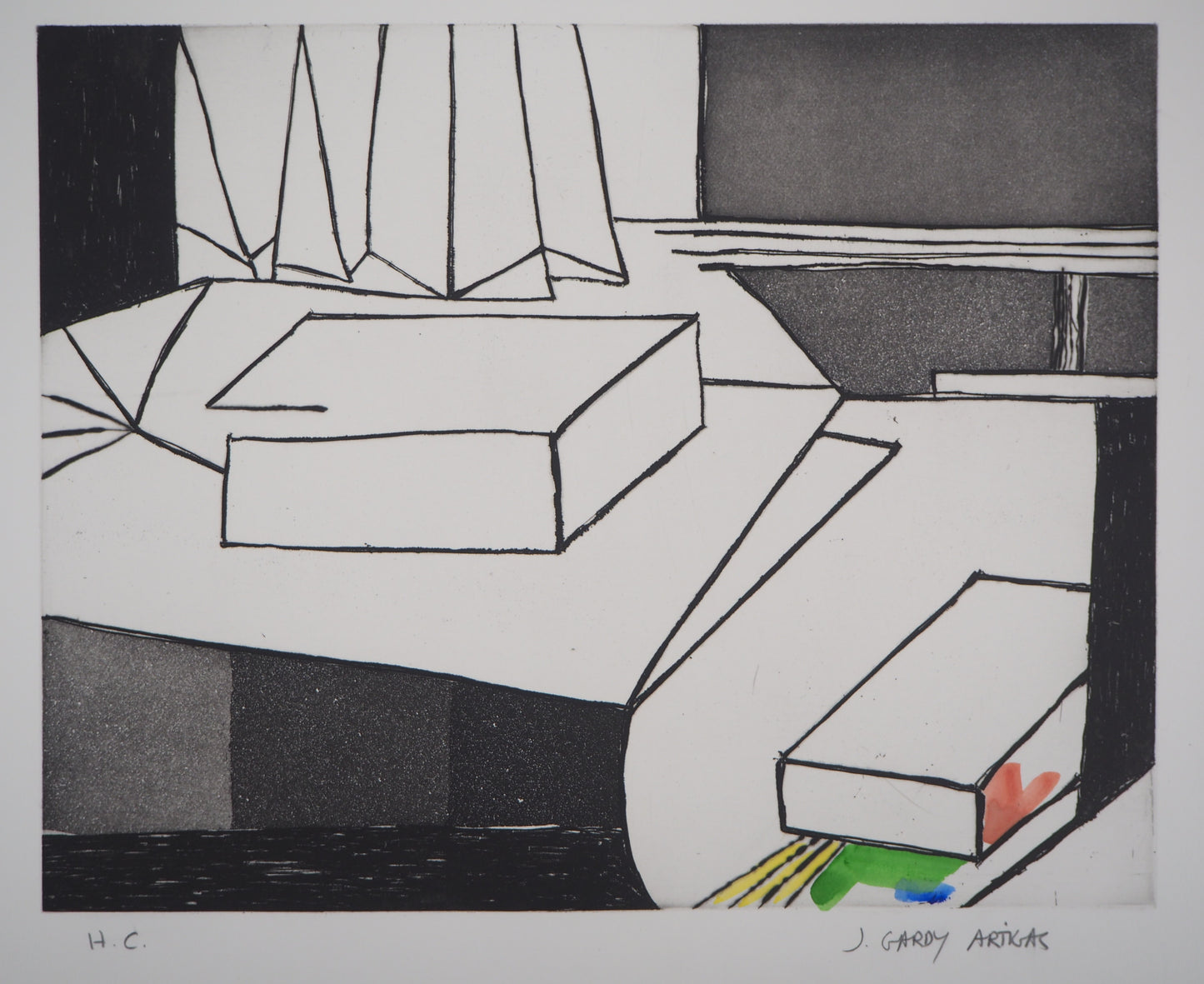 Joan GARDY ARTIGAS : Nature morte - Gravure originale signée