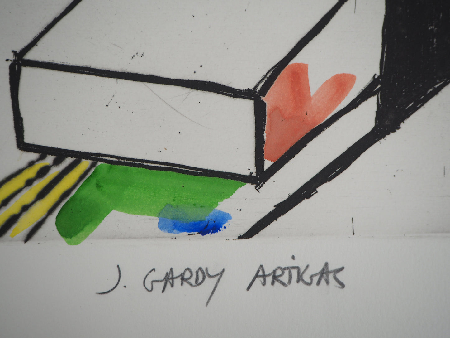 Joan GARDY ARTIGAS : Nature morte - Gravure originale signée