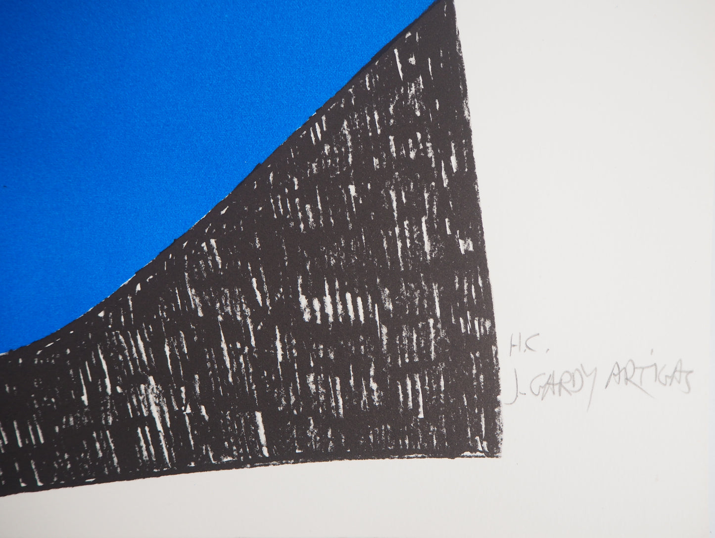 Joan GARDY ARTIGAS : Le commencement - Lithographie originale signée