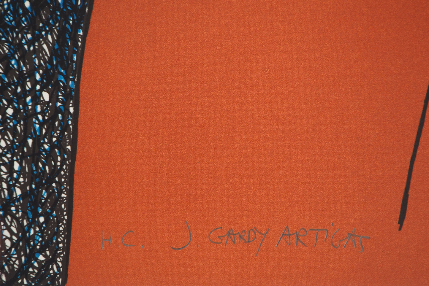 Joan GARDY ARTIGAS : Falaise - Lithographie originale signée
