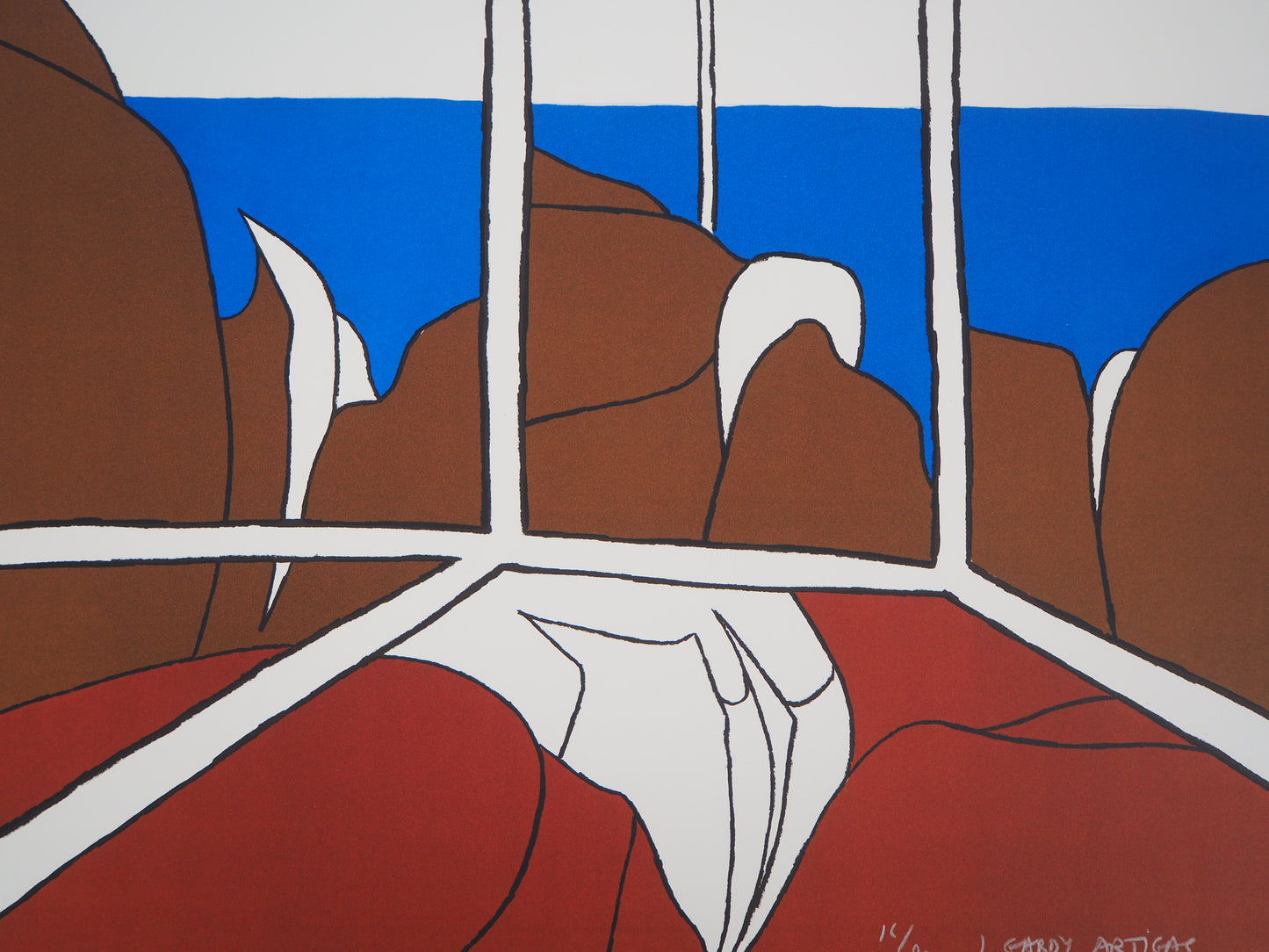 Joan GARDY ARTIGAS : Singapour - Lithographie originale signée
