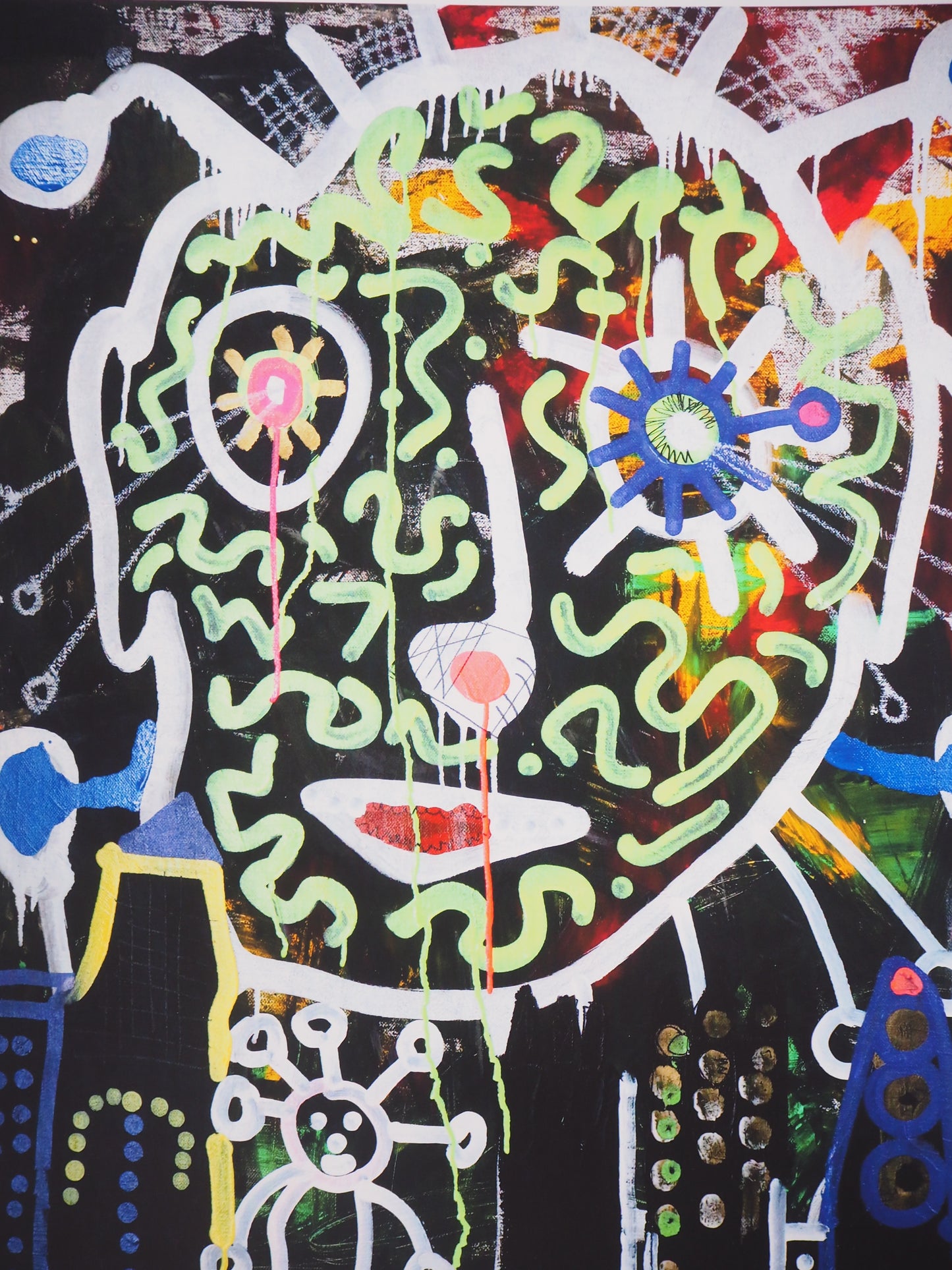 Paul KOSTABI : Géant dans la ville - Giclée originale signée