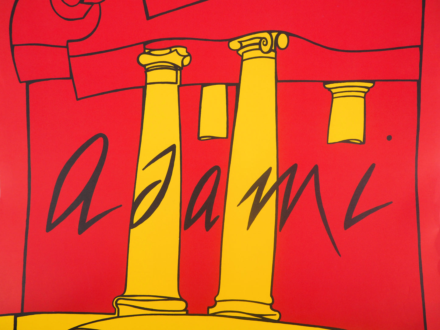 Valerio ADAMI : Histoire lointaine - Lithographie originale signée