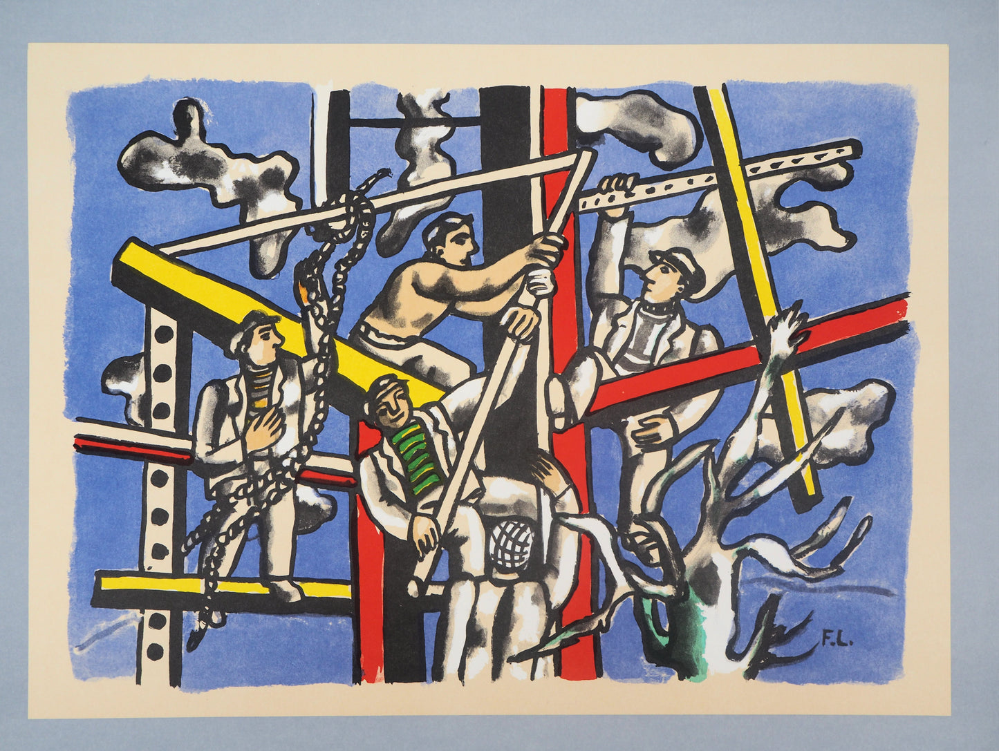 Fernand LEGER : Les Constructeurs - Lithographie signée