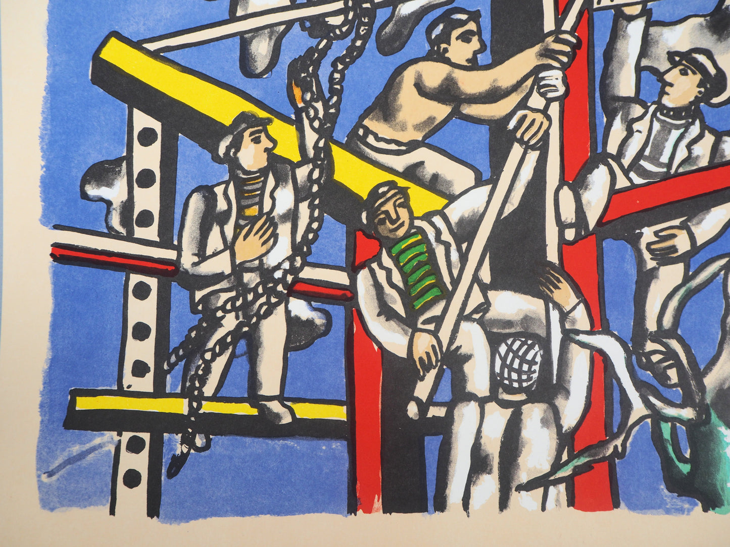 Fernand LEGER : Les Constructeurs - Lithographie signée