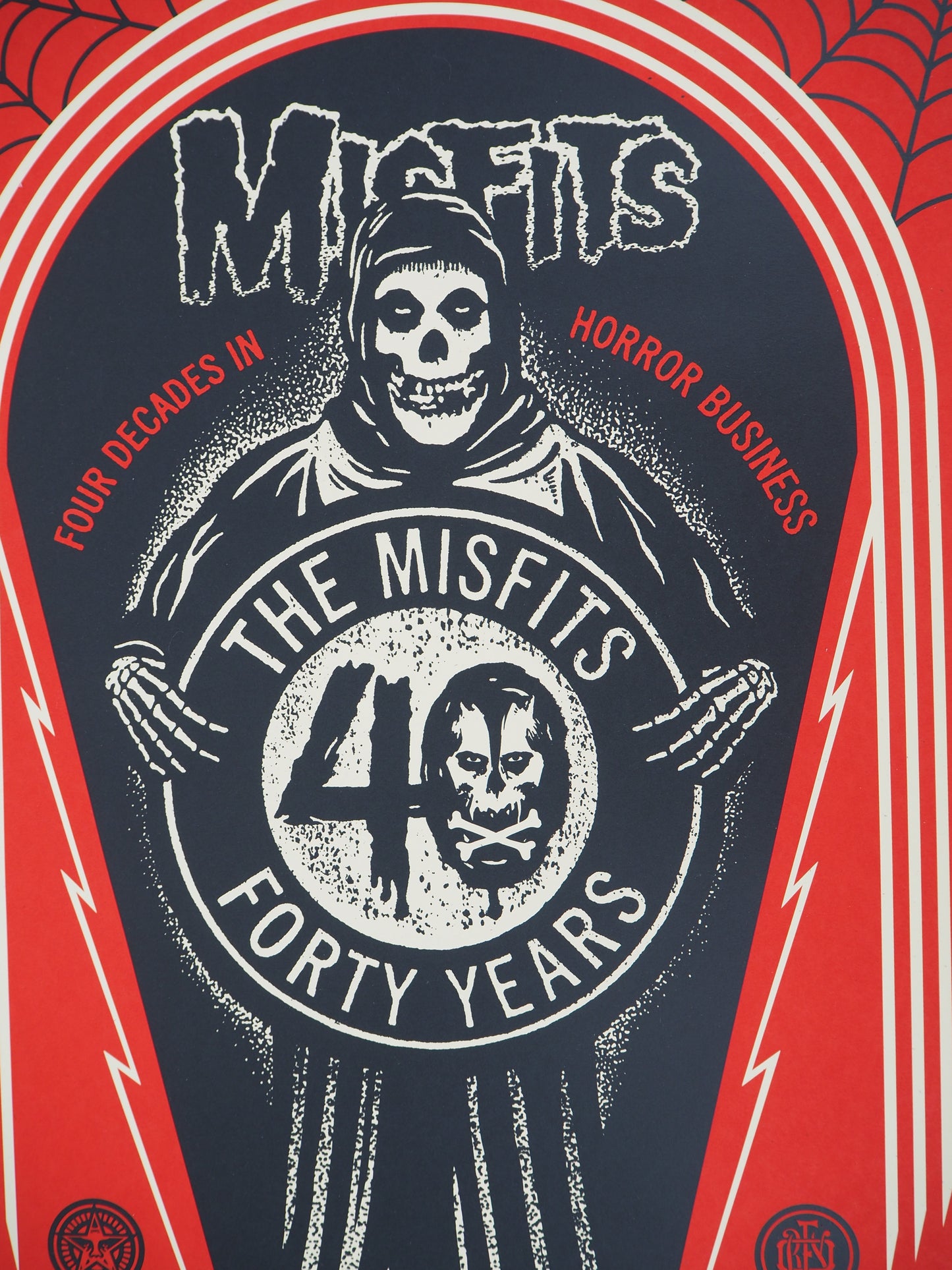 Shepard FAIREY (OBEY) : MISFITS 40TH Crypth - Lithographie originale signée