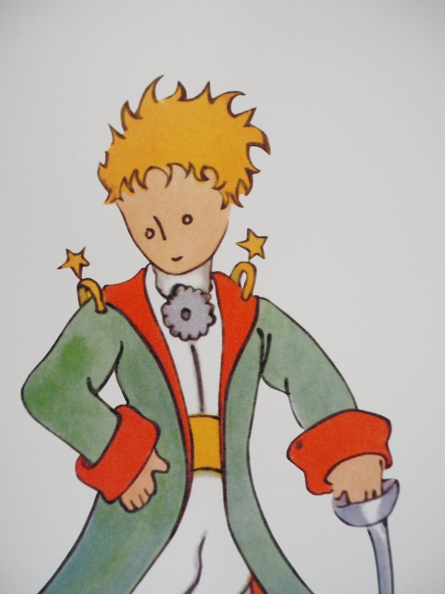 Antoine DE SAINT EXUPERY : Le Petit Prince en costume - Lithographie