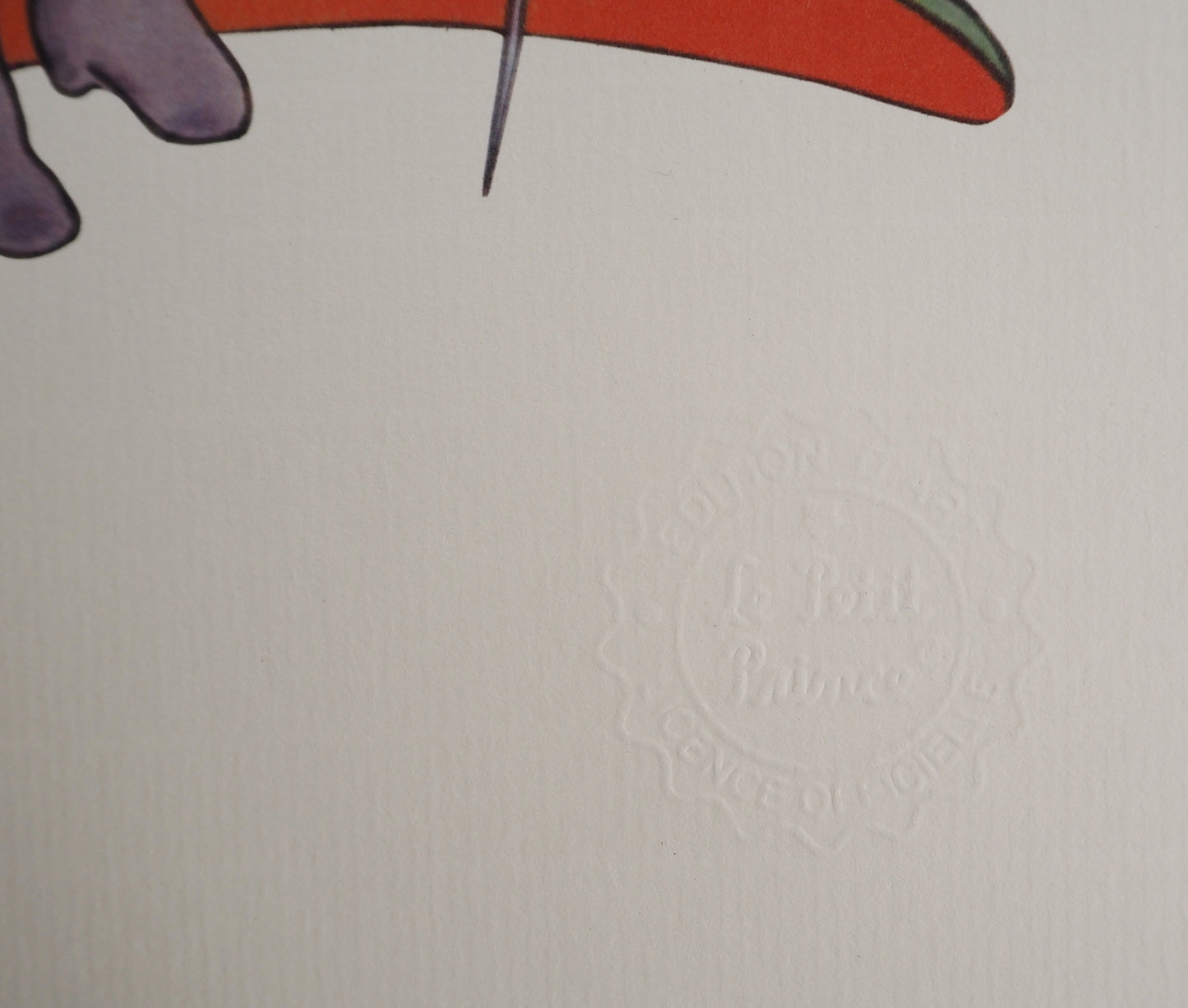 Antoine DE SAINT EXUPERY : Le Petit Prince en costume - Lithographie