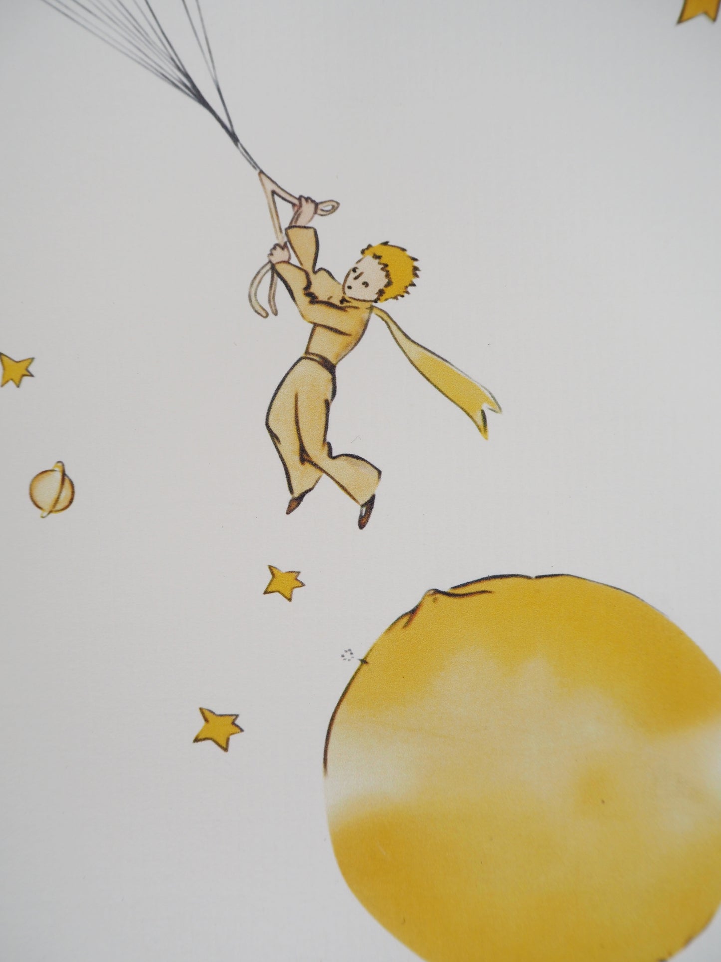 Antoine DE SAINT EXUPERY : L'envol du Petit Prince et des oiseaux - Lithographie