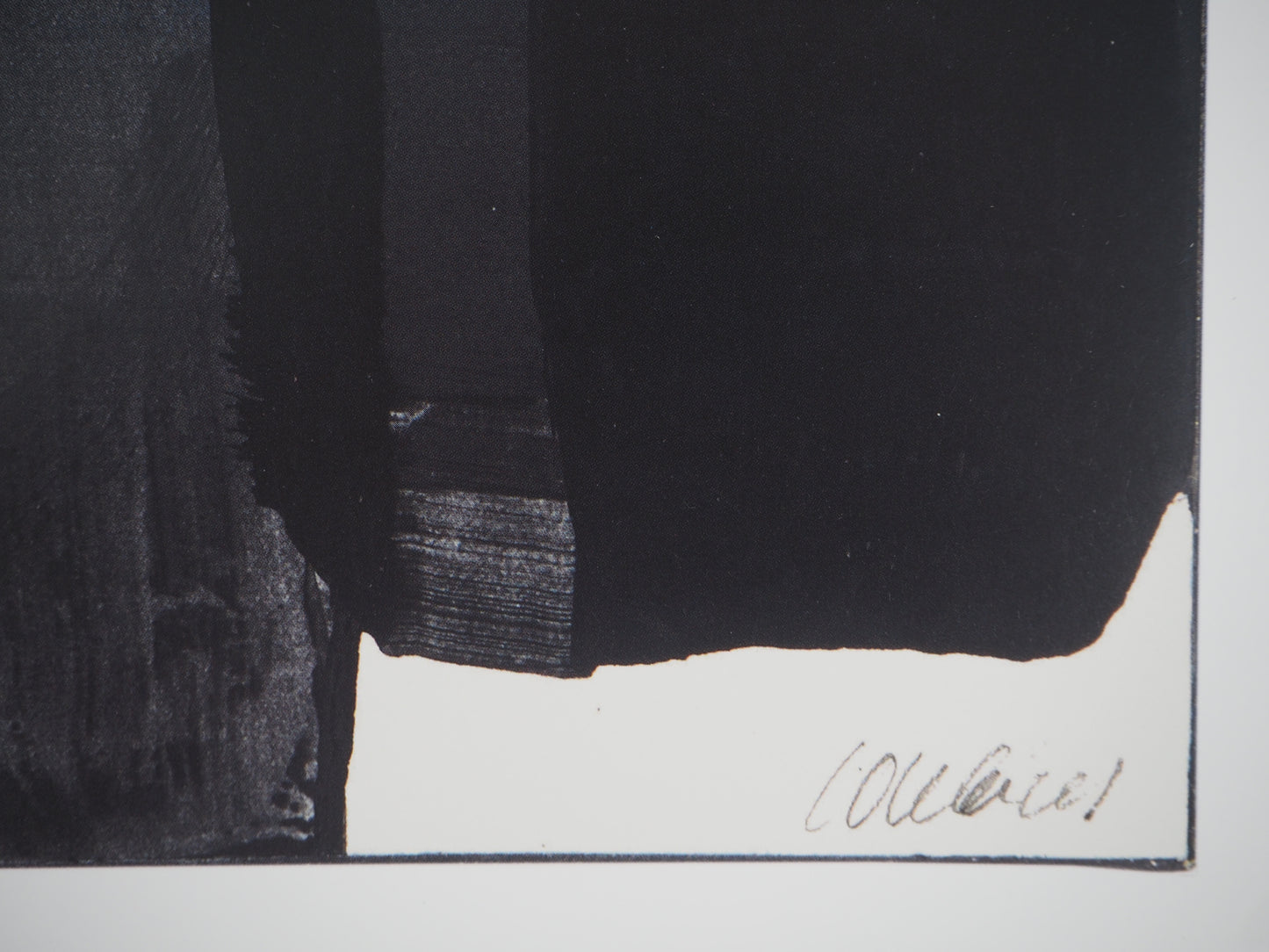 Pierre SOULAGES : Gouache sur papier 1973 - Affiche originale signée
