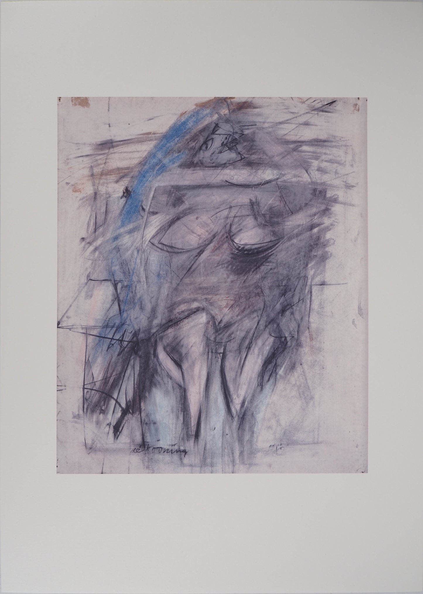 Willem DE KOONING : Femme en violet - Lithographie signée