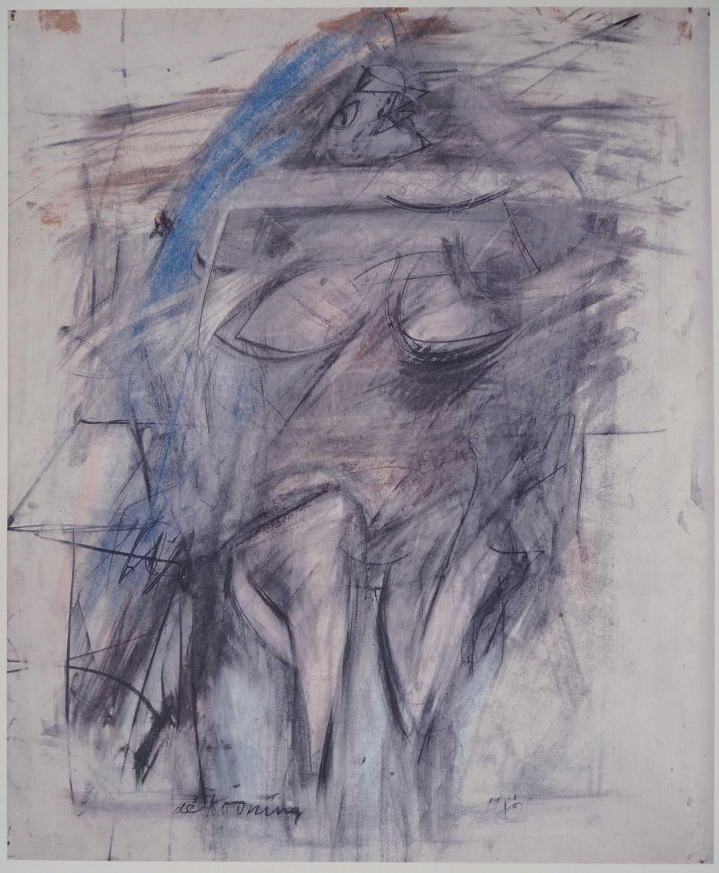 Willem DE KOONING : Femme en violet - Lithographie signée