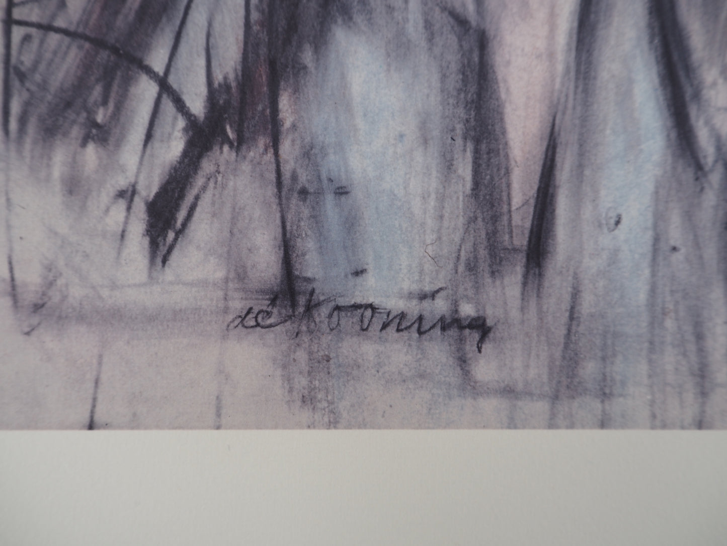 Willem DE KOONING : Femme en violet - Lithographie signée