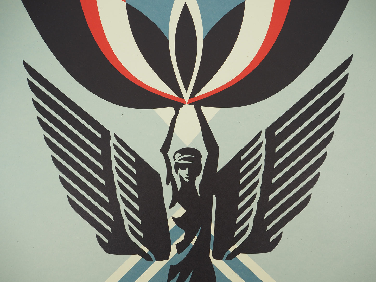 Shepard FAIREY (OBEY) : Lotus Angel - Lithographie originale signée