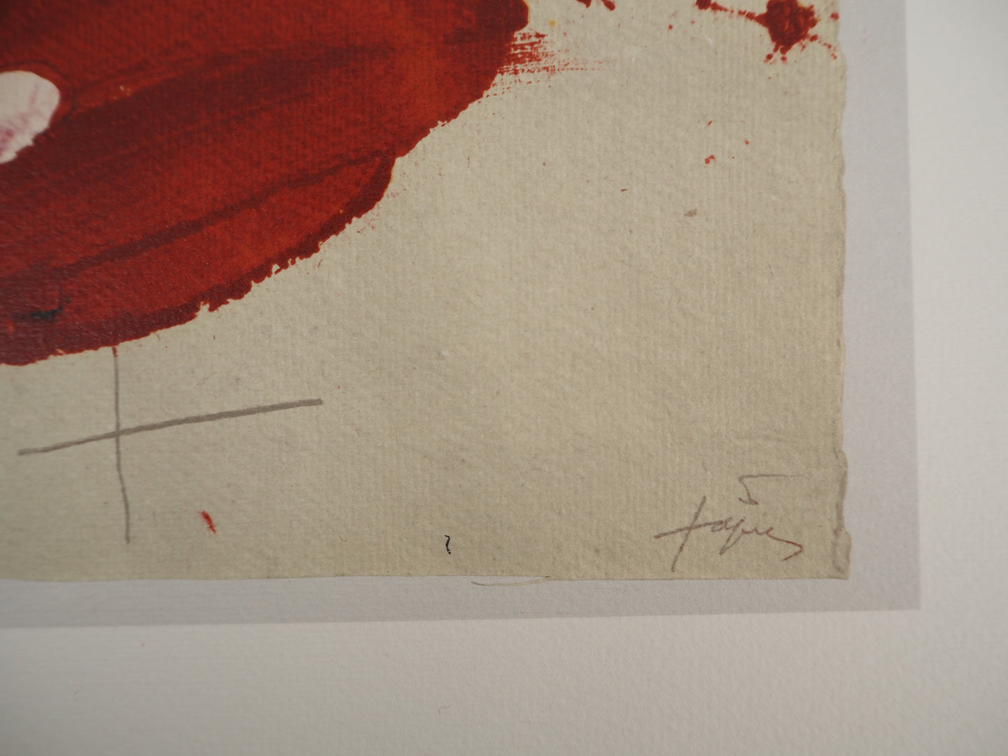 Antoni TAPIES : La Main blanche - Lithographie signée