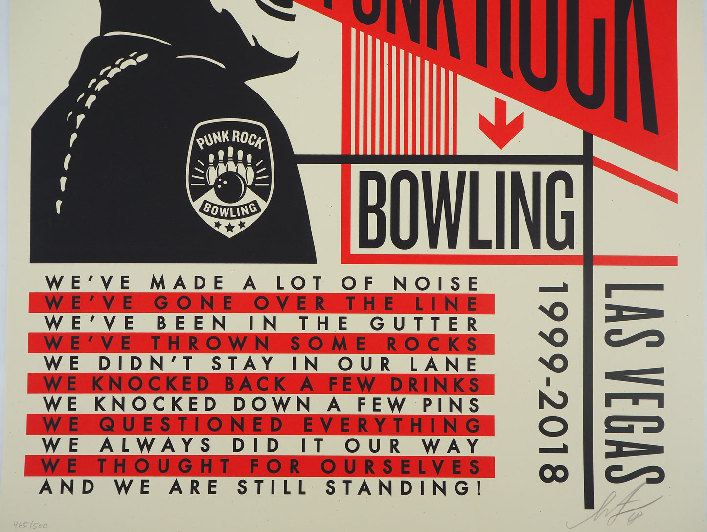 Shepard FAIREY (OBEY) : Punk Rock Bowling - Lithographie originale signée
