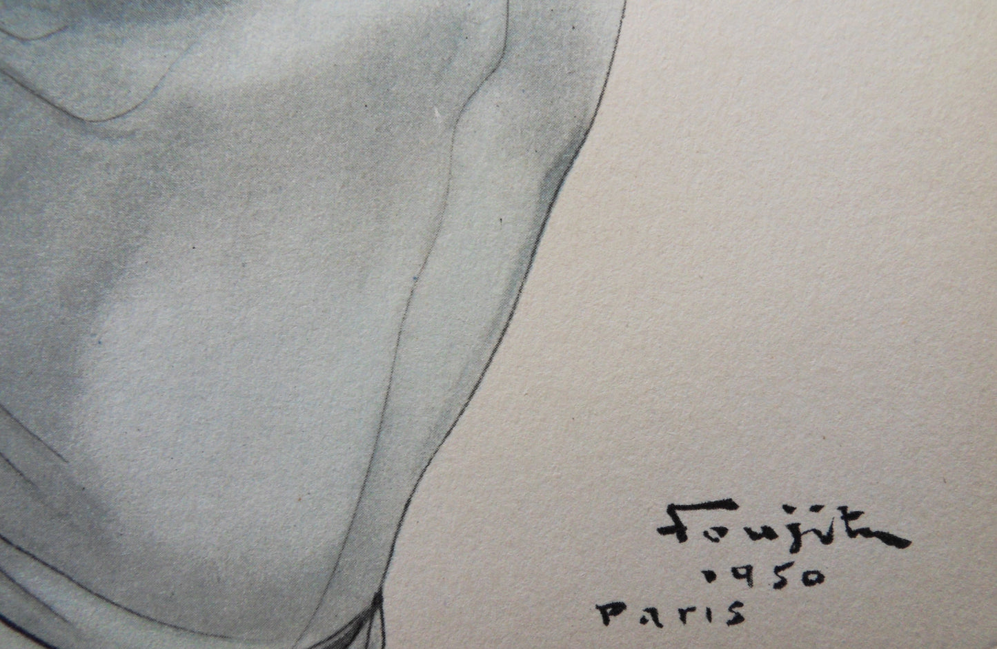 Léonard Tsuguharu FOUJITA : Danseuse au foulard rose - Lithographie signée