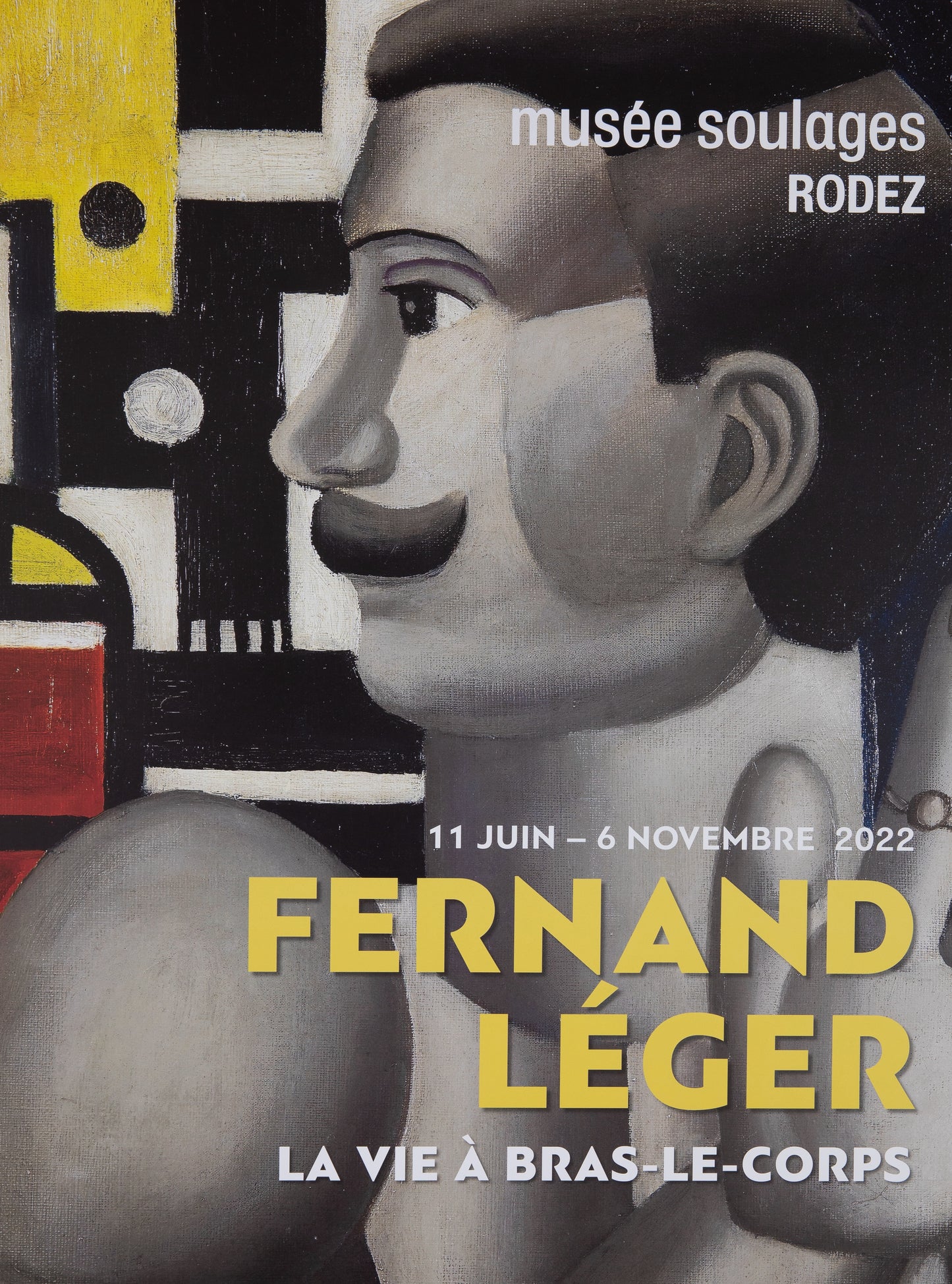 Fernand LEGER : Exposition Musée Soulages - Affiche originale