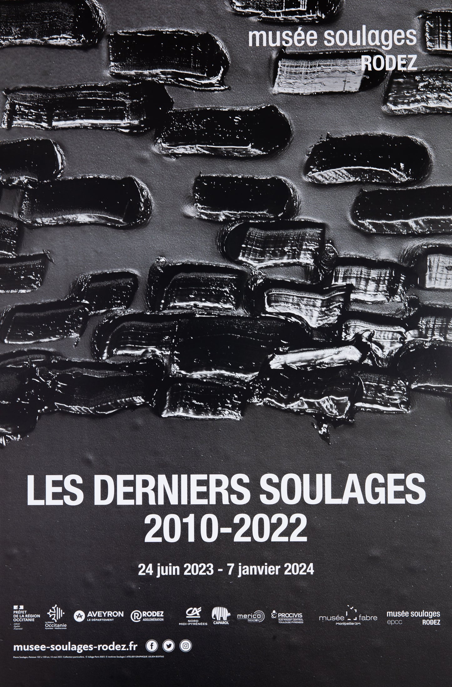 Pierre SOULAGES : Les derniers Soulages - Affiche originale