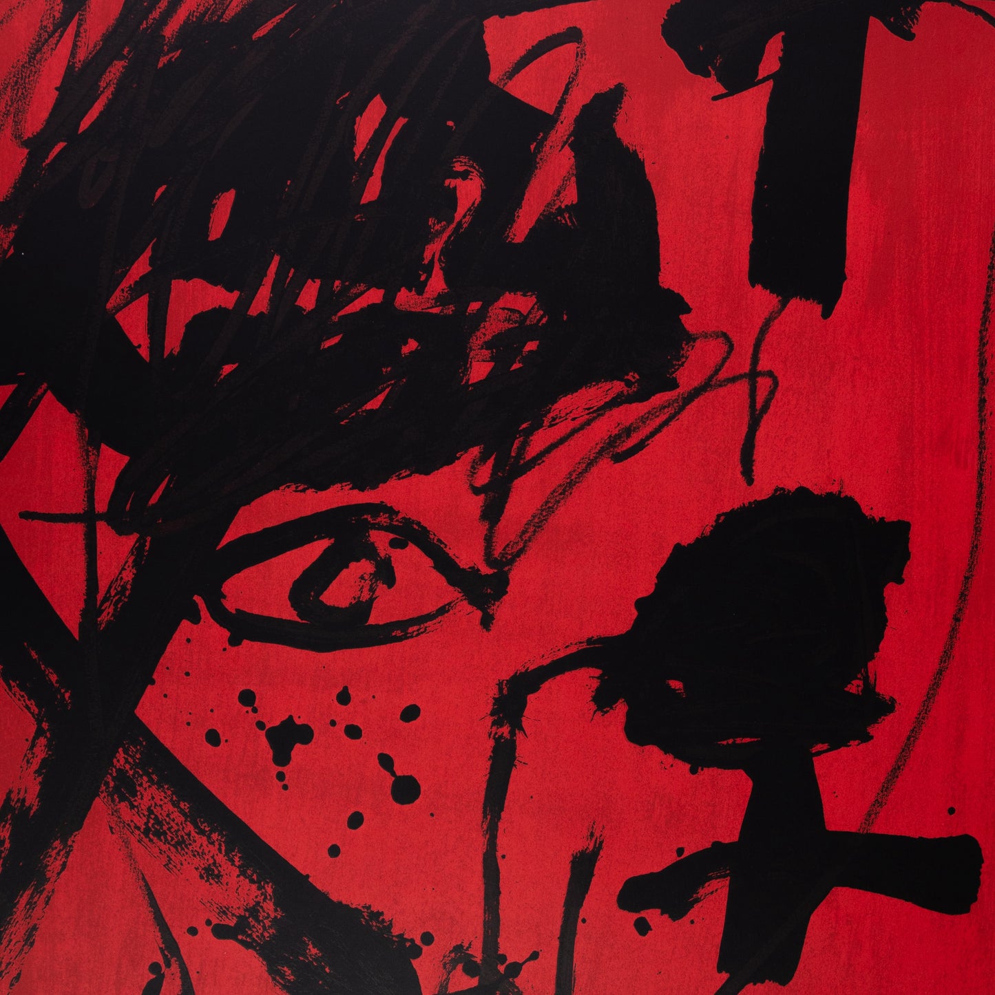 Antoni TAPIES : Composition abstraite - Affiche originale Signée