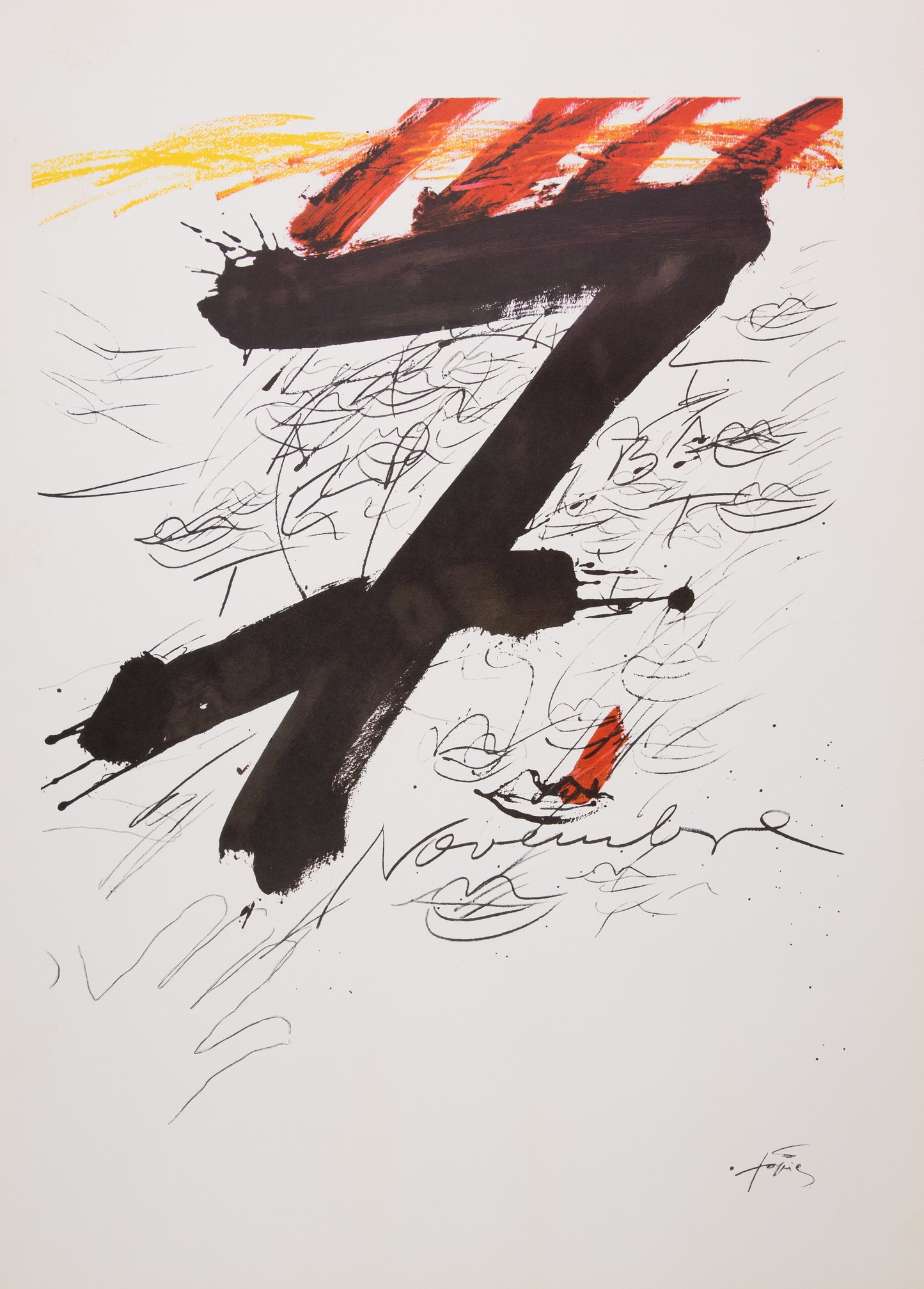 Antoni TAPIES : Catalunya - Lithographie originale signée