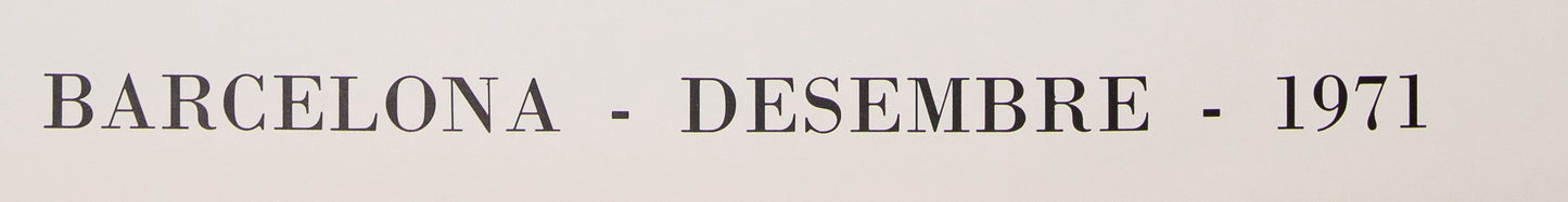 Antoni TAPIES : Composition Abstraite en jaune - Lithographie originale signée