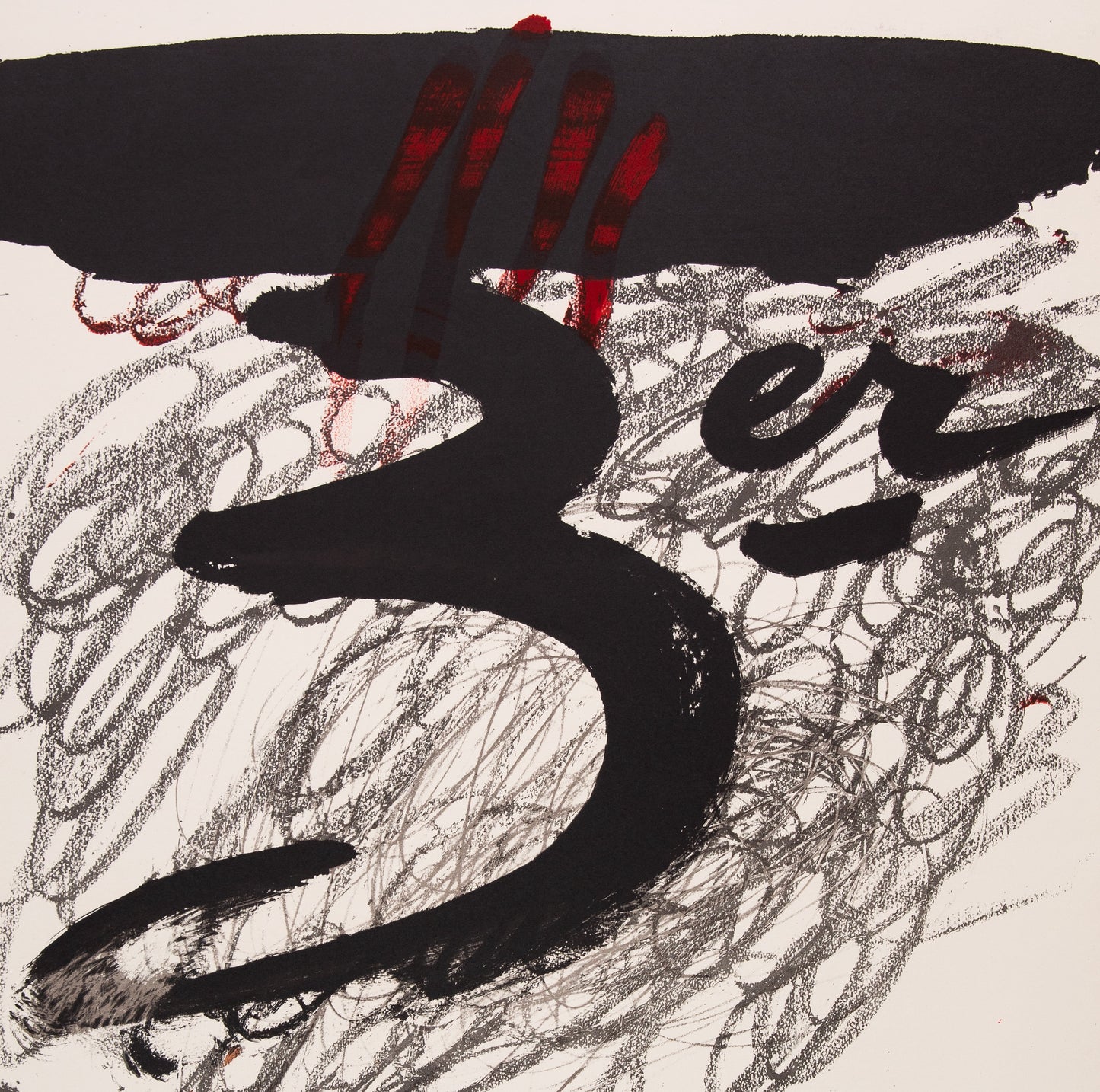 Antoni TAPIES : Festival de Cadaques - Lithographie originale signée