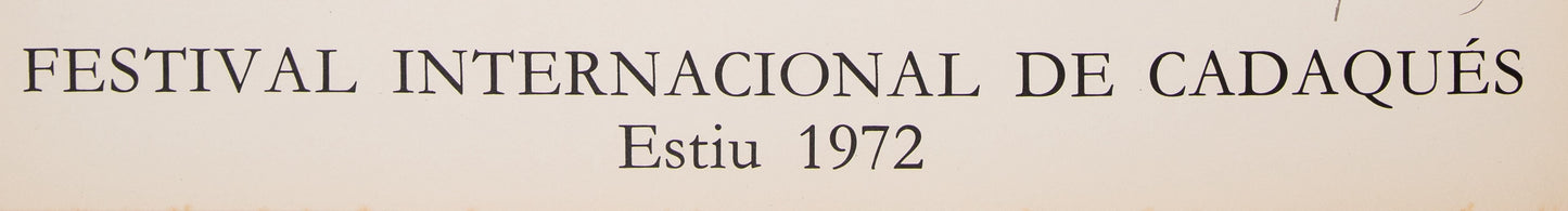 Antoni TAPIES : Festival de Cadaques - Lithographie originale signée