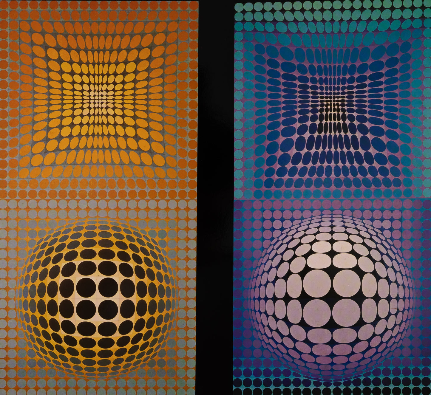 Victor VASARELY : VP 118 et 108 - Héliogravure