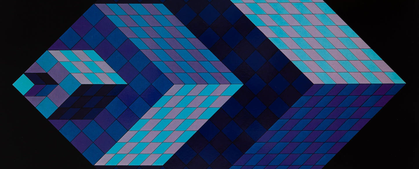 Victor VASARELY : AXO NEW YORK - Héliogravure