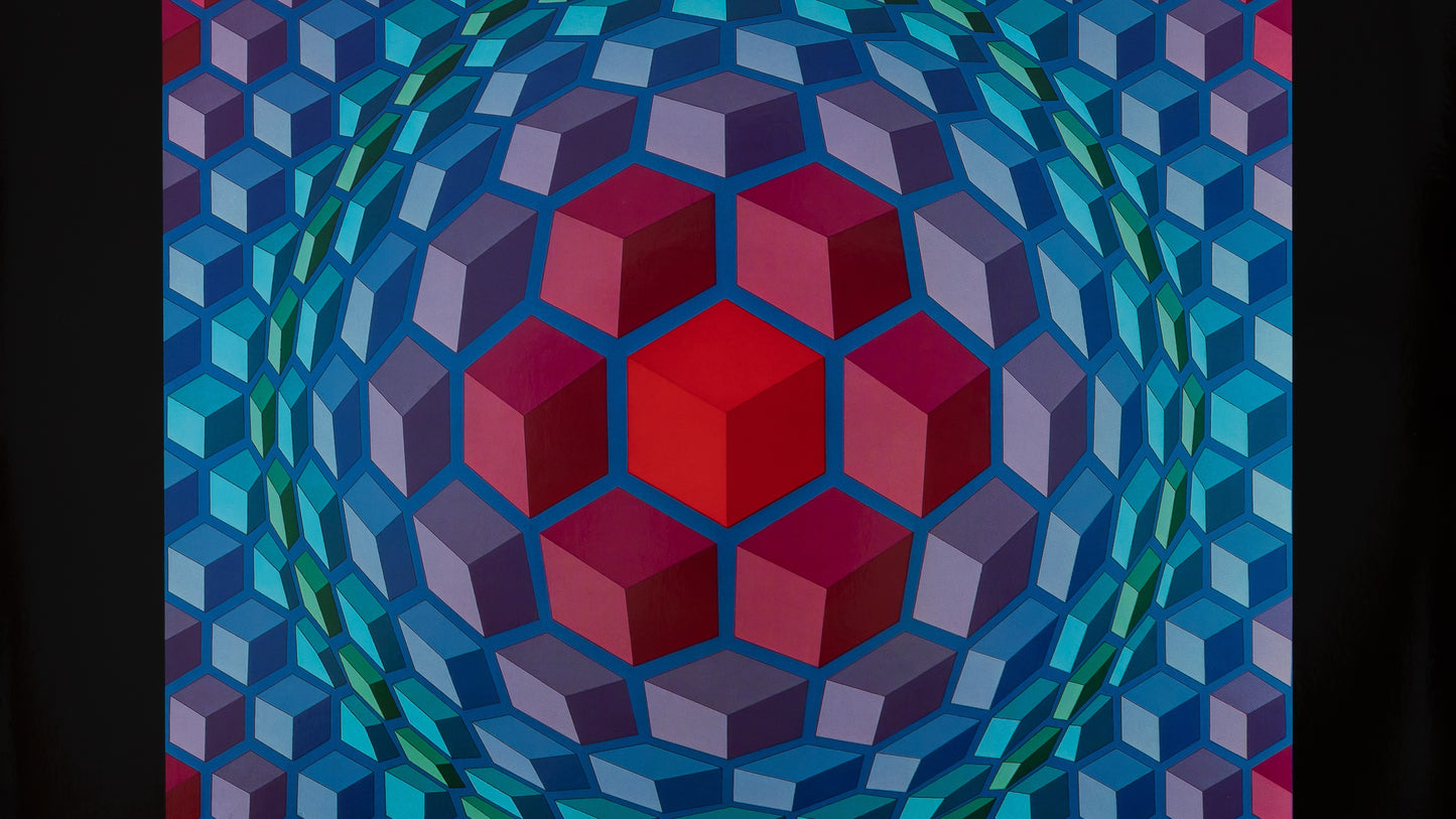 Victor VASARELY : CHEYT MC 4 - Héliogravure