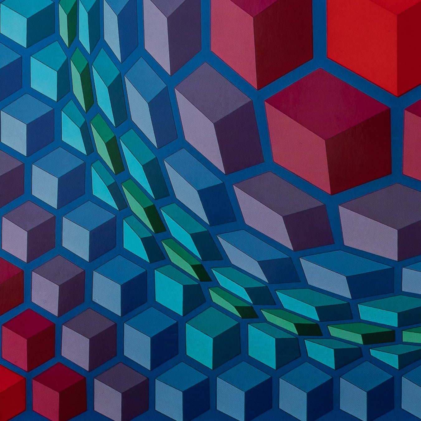 Victor VASARELY : CHEYT MC 4 - Héliogravure