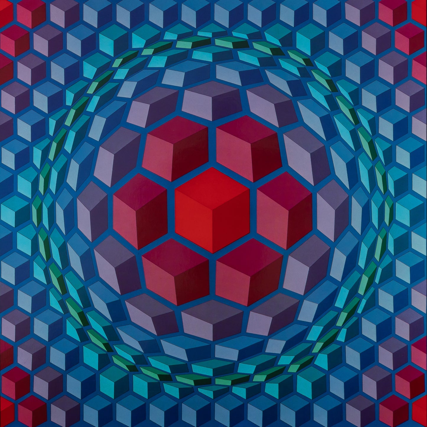 Victor VASARELY : CHEYT MC 4 - Héliogravure