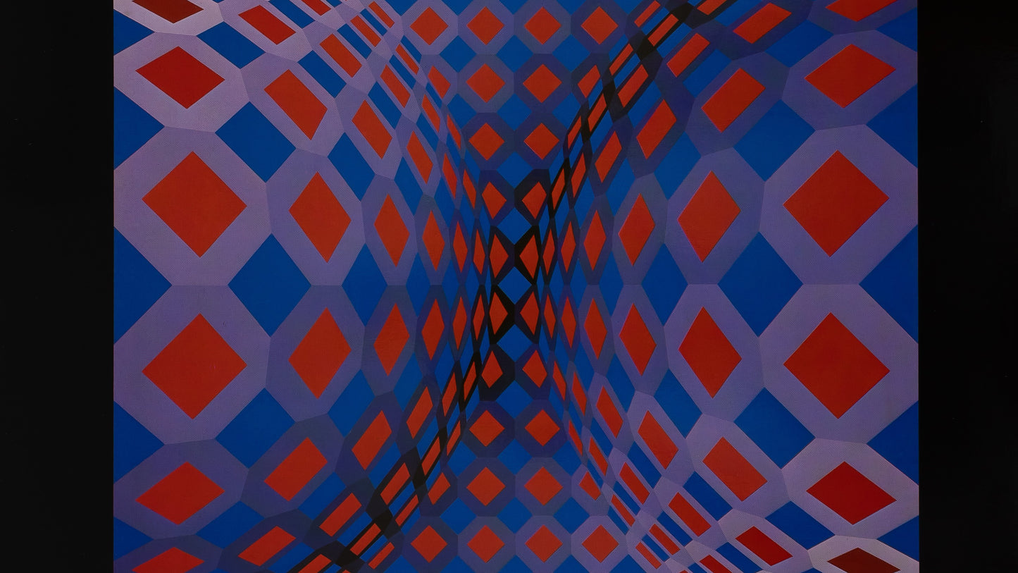 Victor VASARELY : ONDOCTRO X - Héliogravure