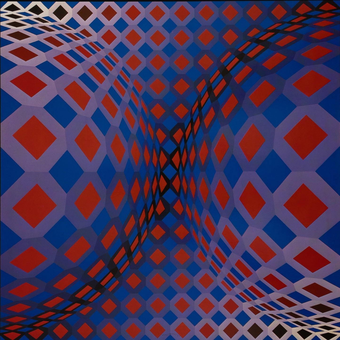 Victor VASARELY : ONDOCTRO X - Héliogravure