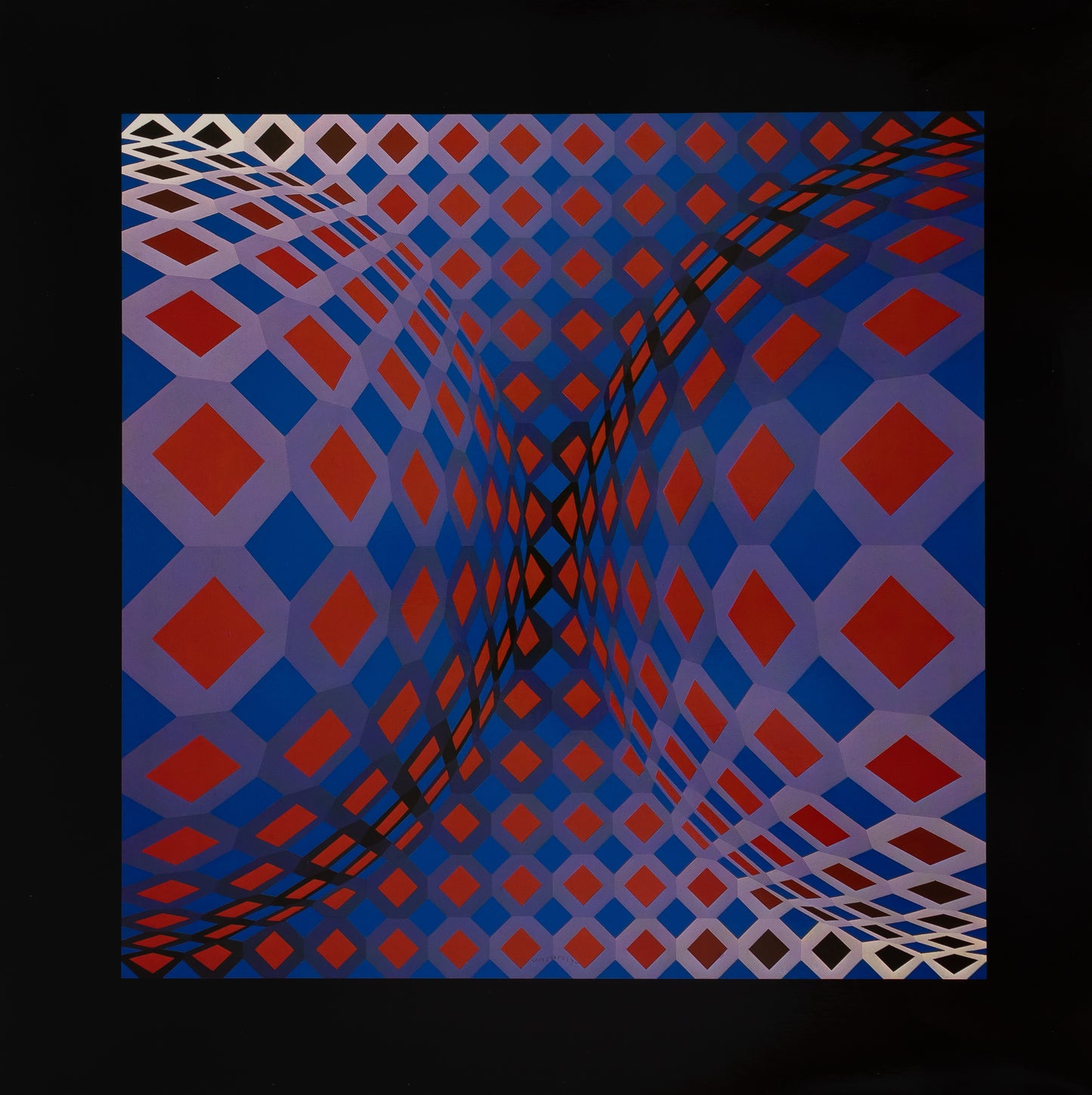 Victor VASARELY : ONDOCTRO X - Héliogravure
