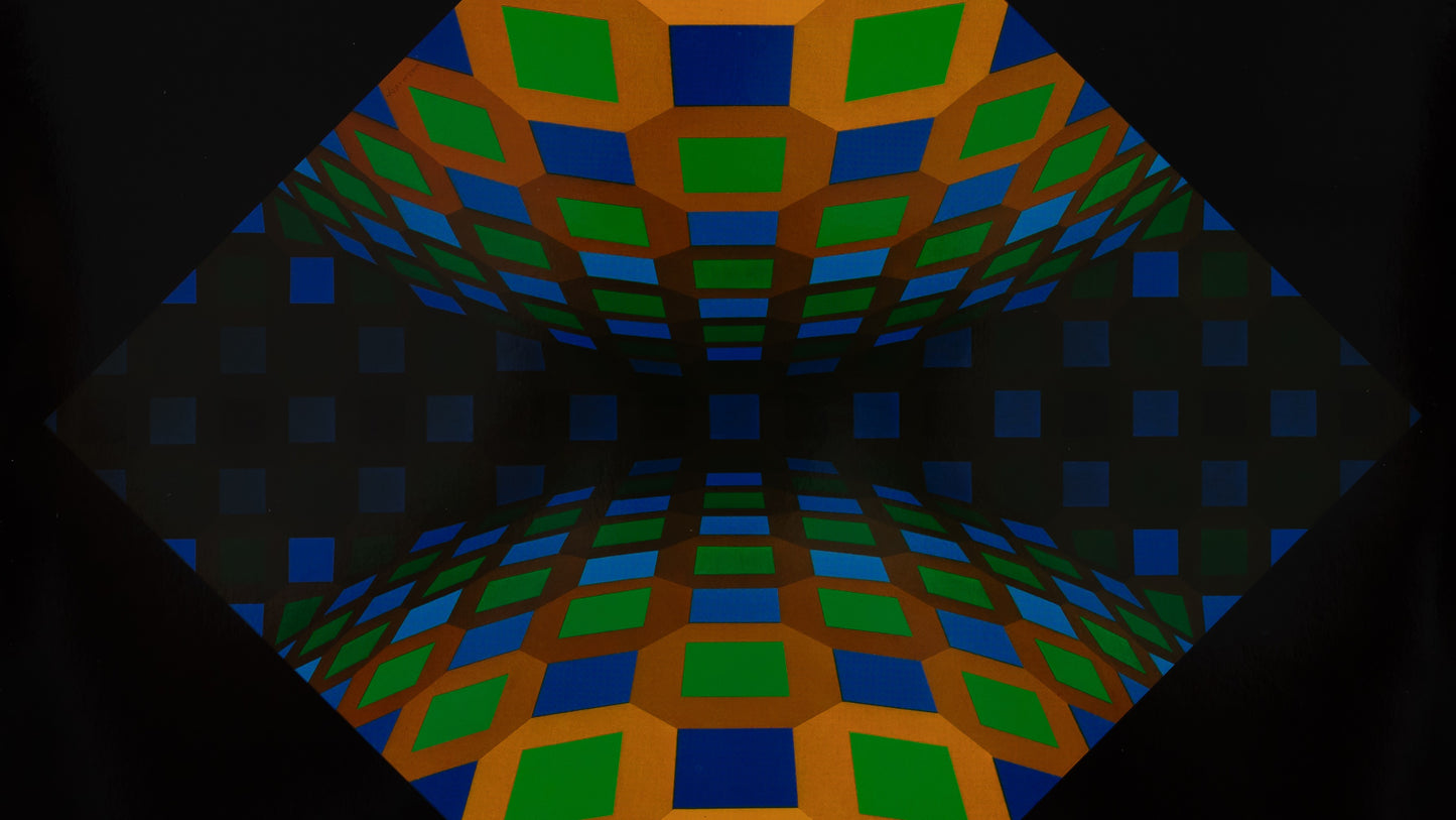 Victor VASARELY : ONDOCTRO RE - Héliogravure