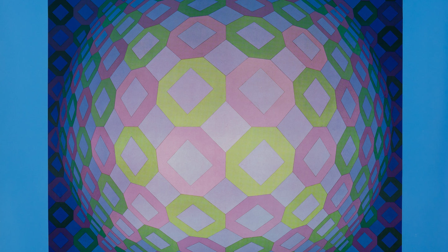 Victor VASARELY : OKTA POS - Héliogravure