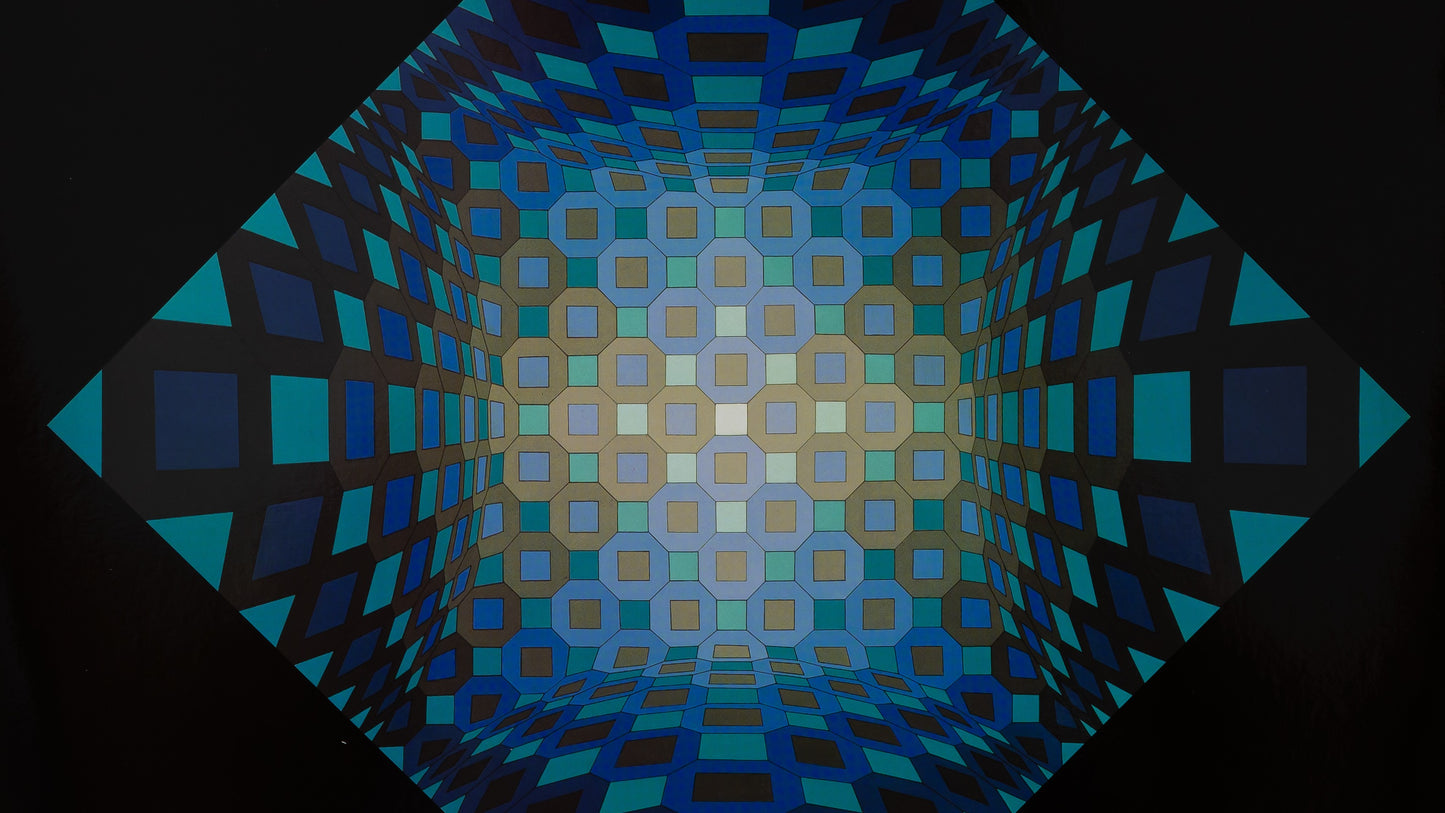 Victor VASARELY : OKTA STRI - Héliogravure