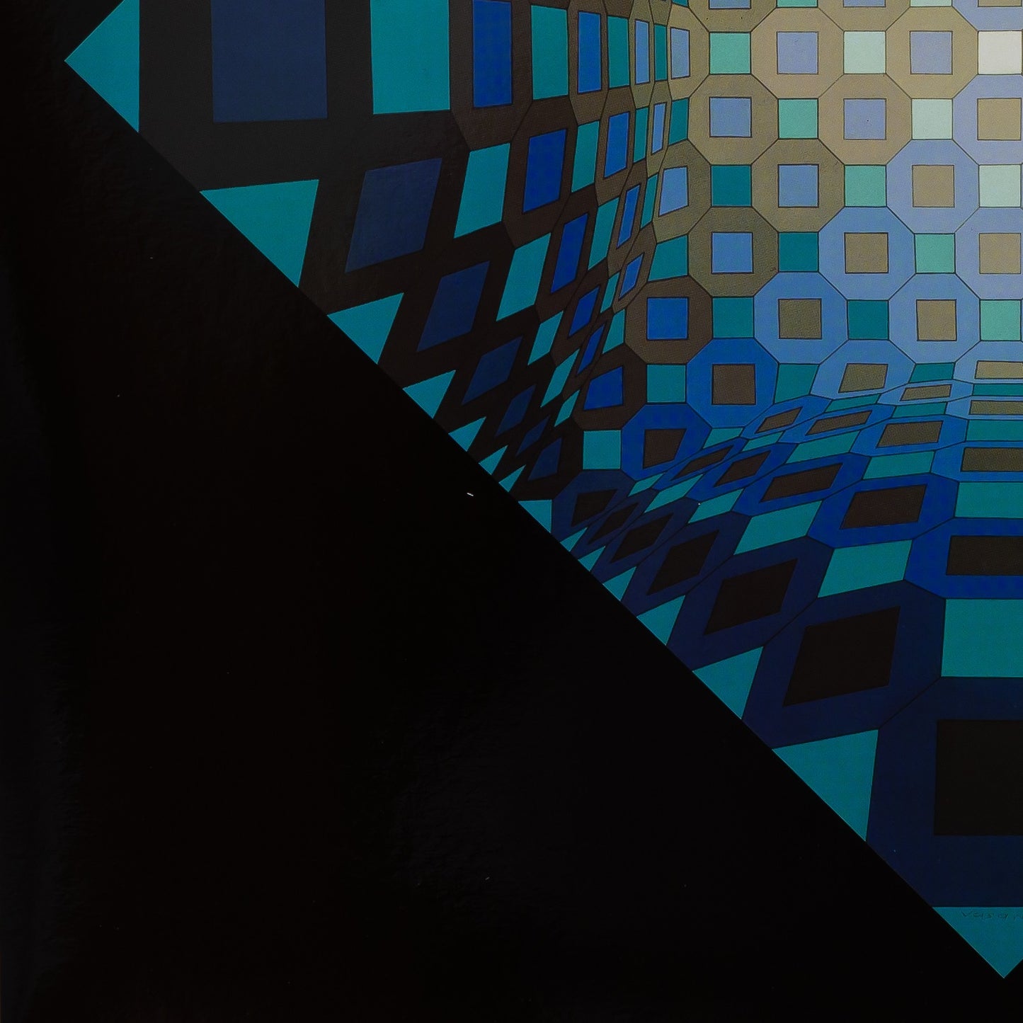 Victor VASARELY : OKTA STRI - Héliogravure