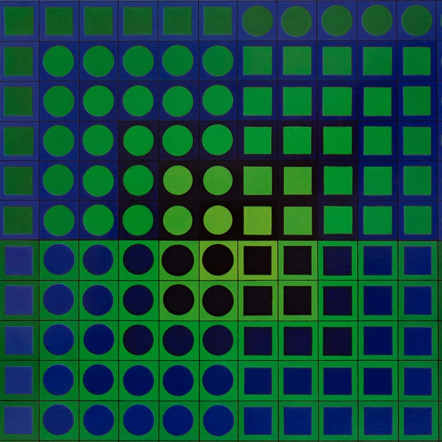 Victor VASARELY : ZOELD - Héliogravure