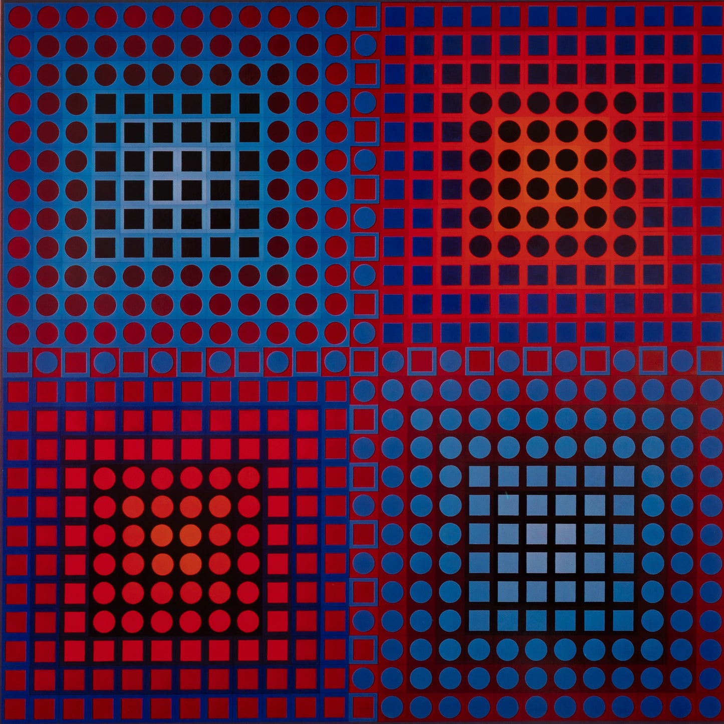 Victor VASARELY : EG 1 2 - Héliogravure