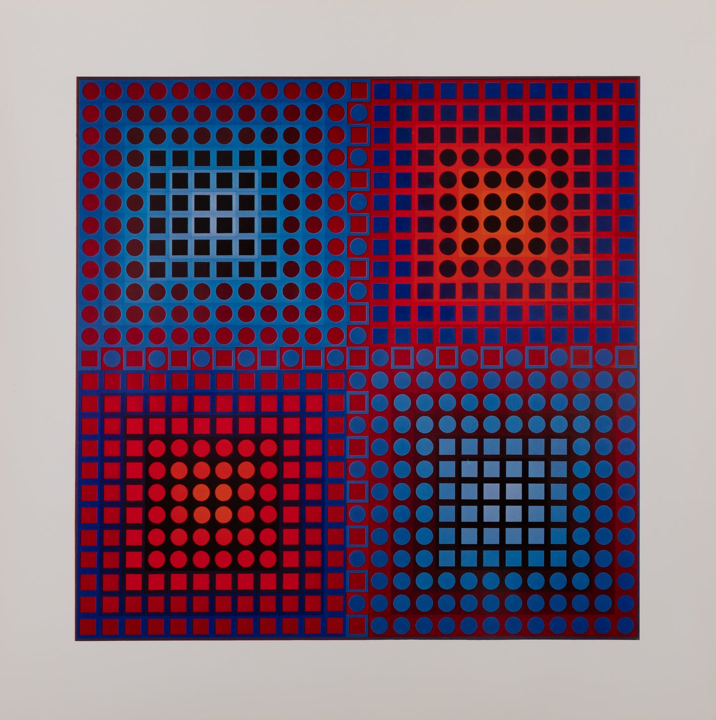 Victor VASARELY : EG 1 2 - Héliogravure