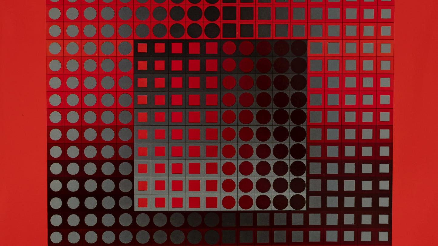 Victor VASARELY : ZETT RG - Héliogravure